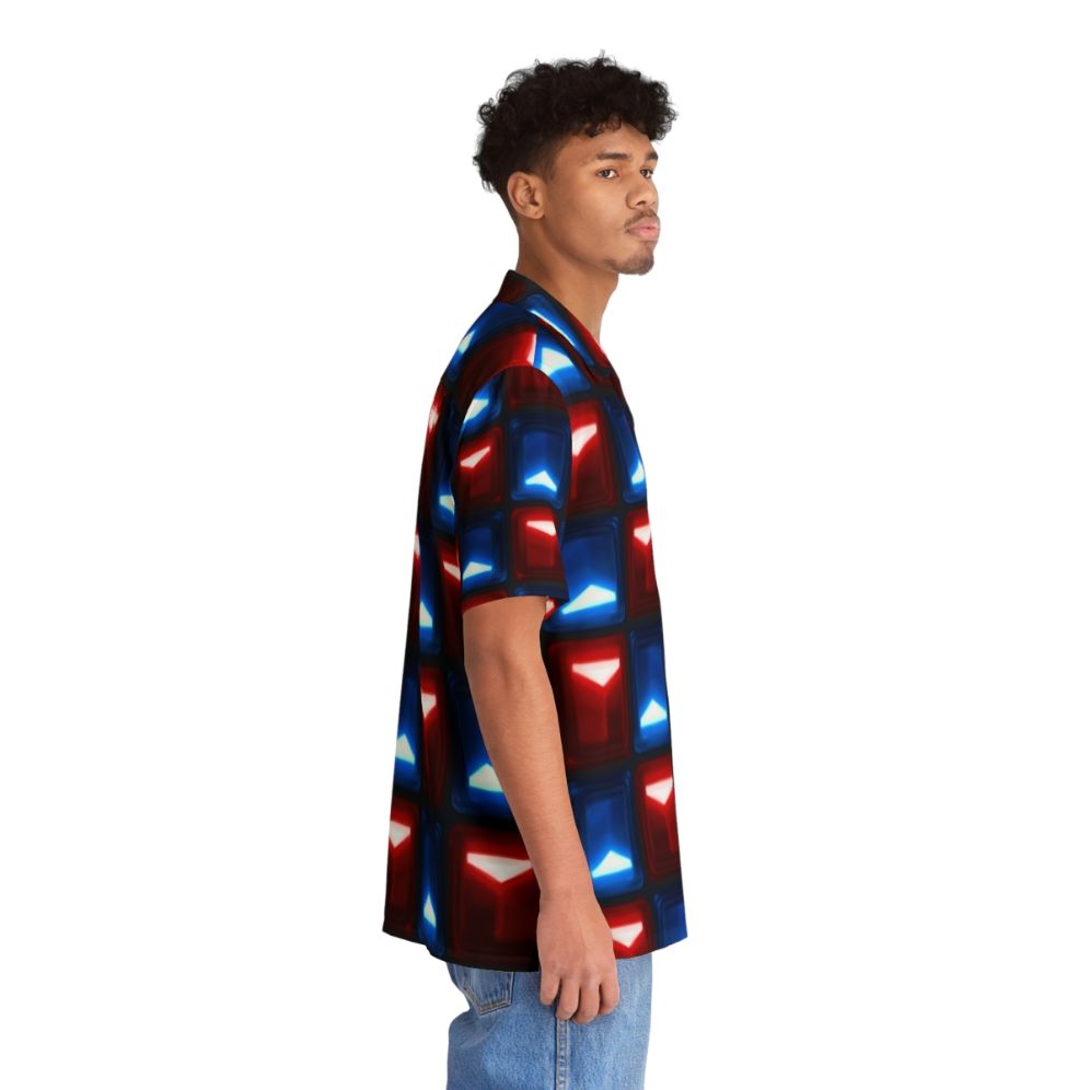 Beat Saber V2 Block Pattern Hawaiian Shirt - People Pight