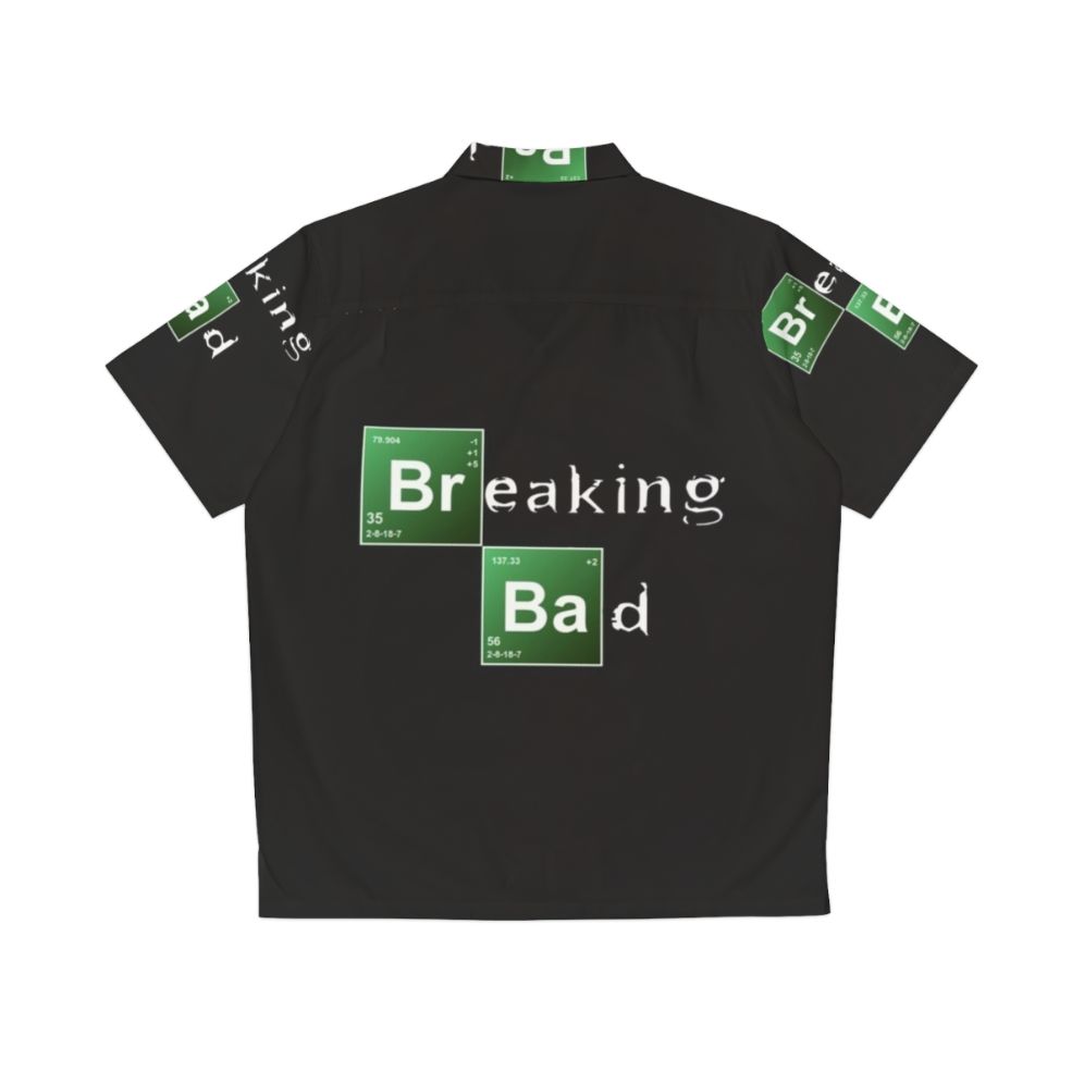 Breaking Bad inspired Hawaiian style shirt with Heisenberg and Jesse Pinkman graphics - Back