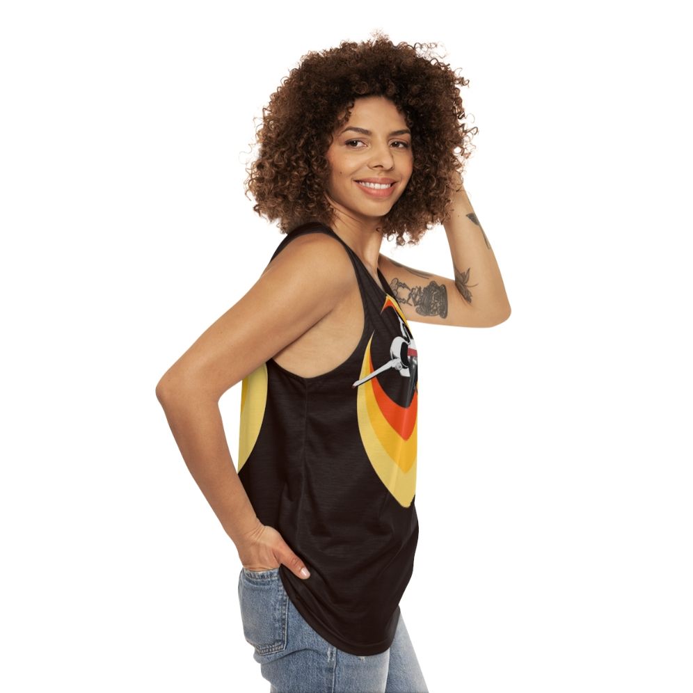 Turbo Boost Retro Sci-Fi Unisex Tank Top - women side