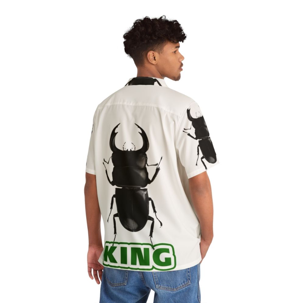 Black Beetle King Of Beetles Hawaiian Shirt - People Back