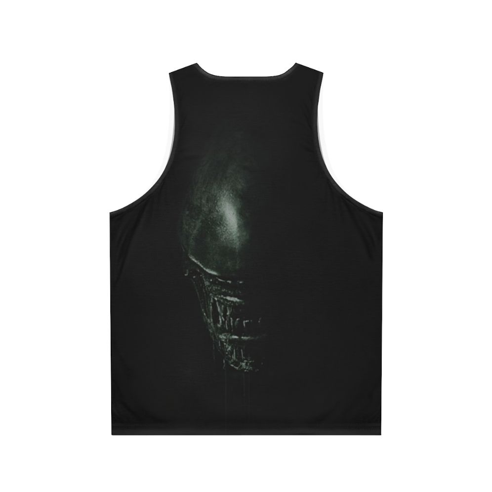 Alien Minimalist Unisex Tank Top - Back