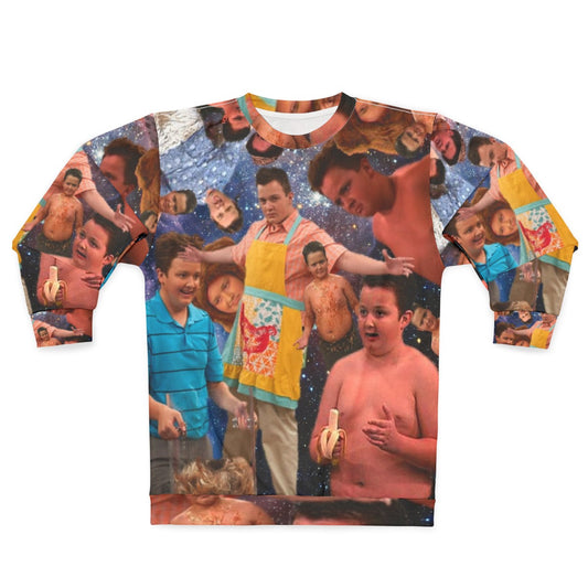 Gibby from iCarly character graphic on a grey sweatshirt