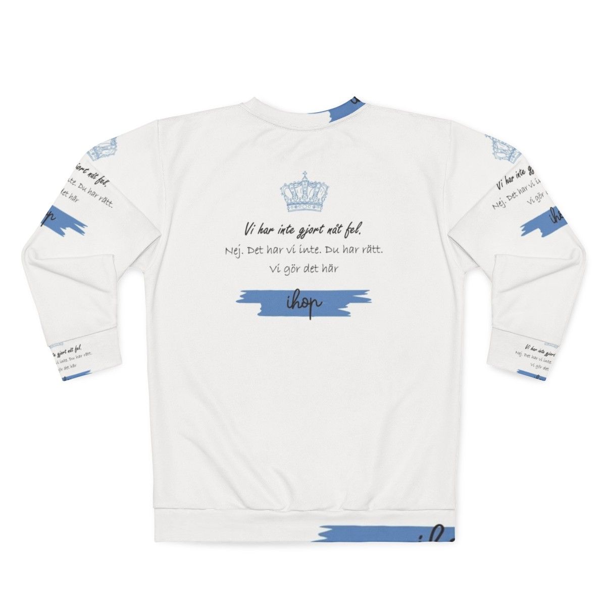 Young Royals IHOP Sweatshirt featuring Prince Wilhelm and Simon Eriksson - Back