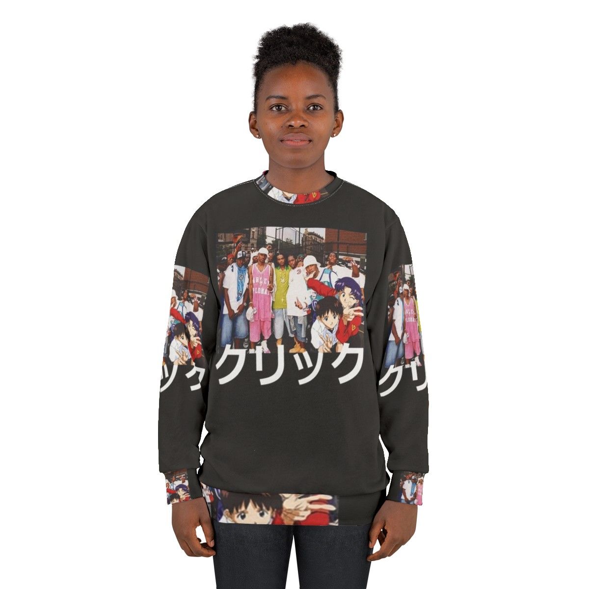 Dipset x Evangelion x Clique Graphic Sweatshirt - women