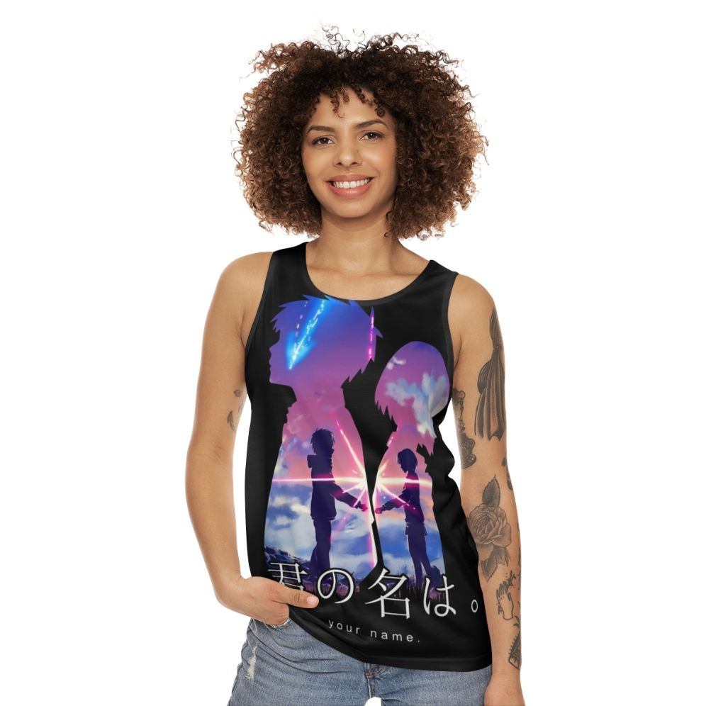 Your Name Unisex Anime Tank Top - women