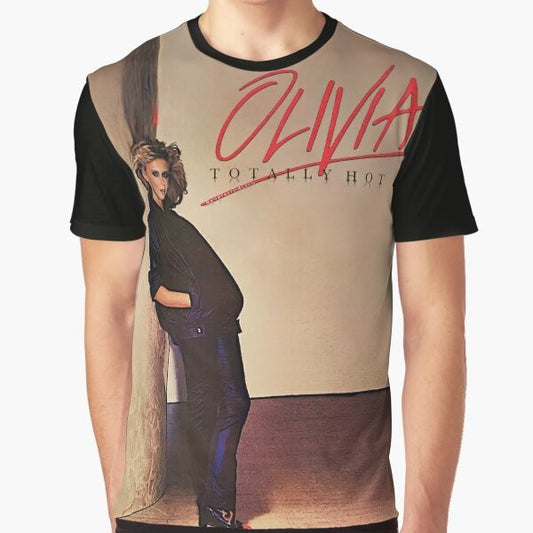 Olivia Newton-John Retro Disco Graphic T-Shirt