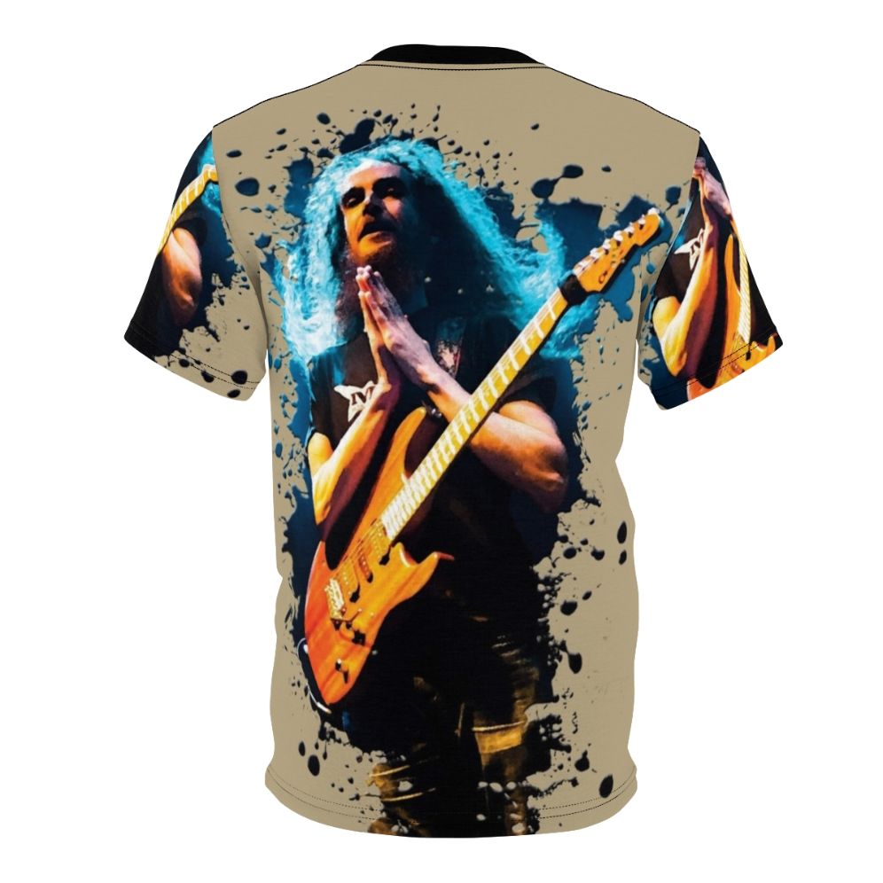 A t-shirt design featuring Guthrie Govan, a renowned guitar virtuoso and hero known for his exceptional music technique and shredding abilities. - Back