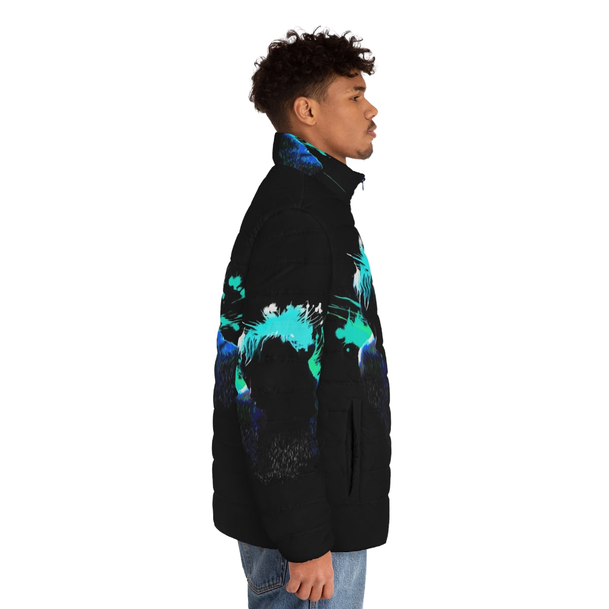 Roy Batty Blade Runner Puffer Jacket featuring a replicant design - men side right