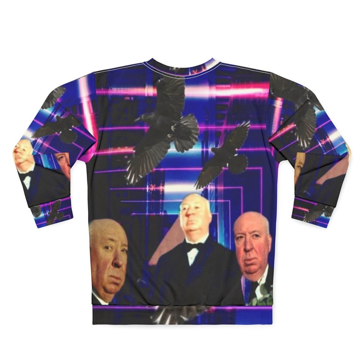 Alfred Hitchcock Fan Art Sweatshirt - Back