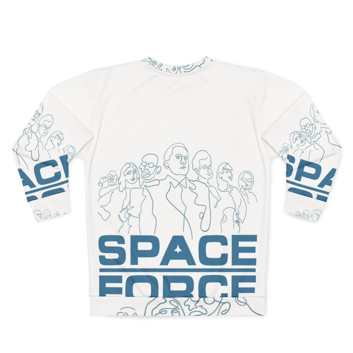 Space Force "Space Is Hard" Sweatshirt - Vintage & Retro Inspired - Back