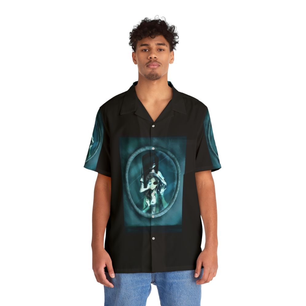 The Ring 3 Rebirth Hawaiian Shirt with Creepy Samara Design - People Front