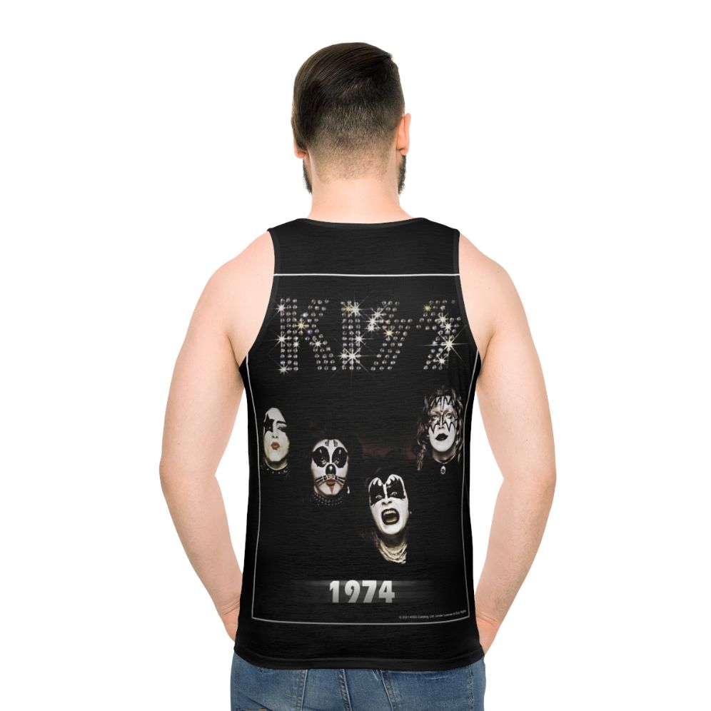 Kiss The Band 1974 Unisex Tank Top - men back