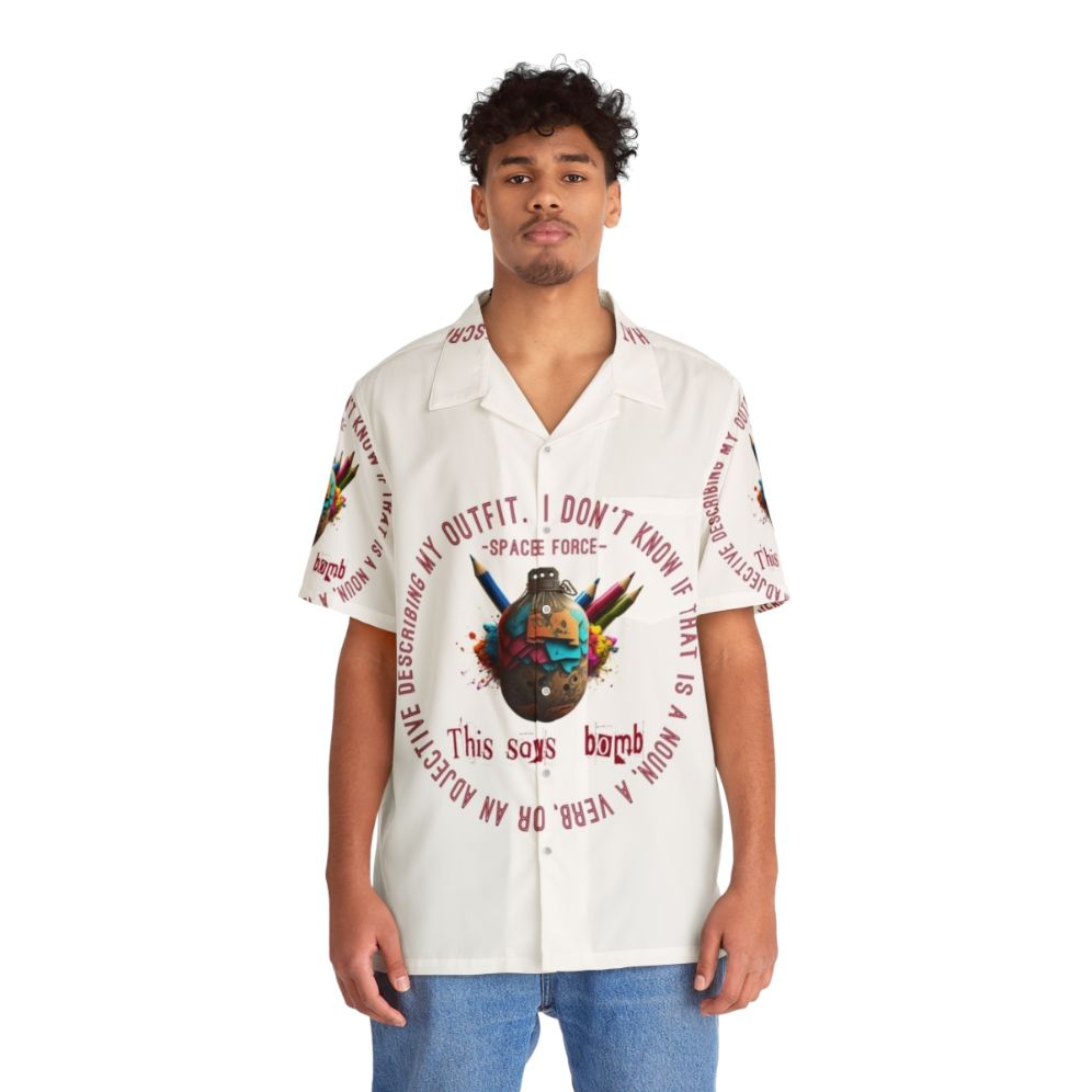 Space Force Netflix Series Fan Art Hawaiian Shirt - People Front