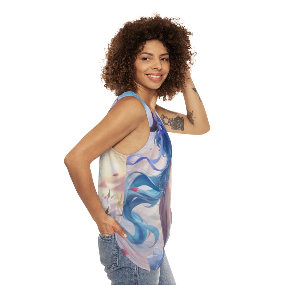 Genshin Impact Ganyu Wedding Dress Unisex Tank Top - women side