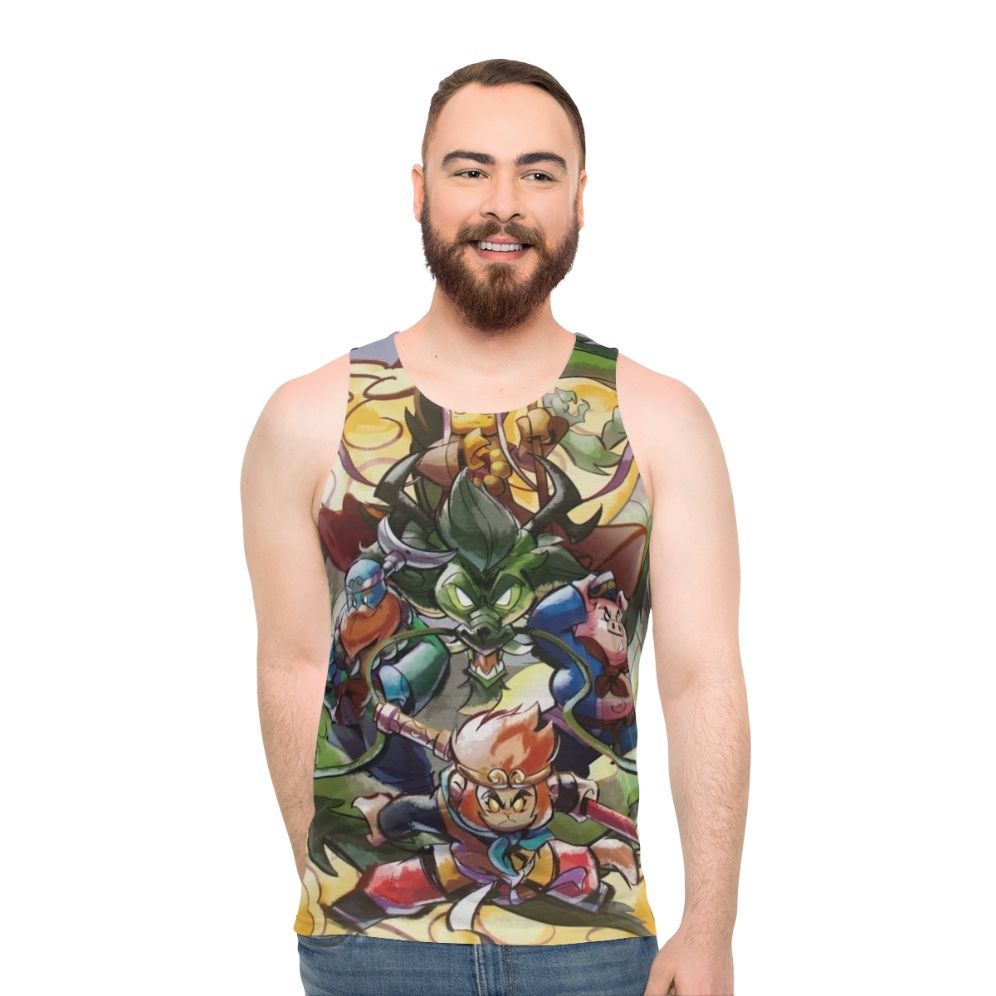 Monkie Kid Sun Wukong Illustration Unisex Tank Top - men