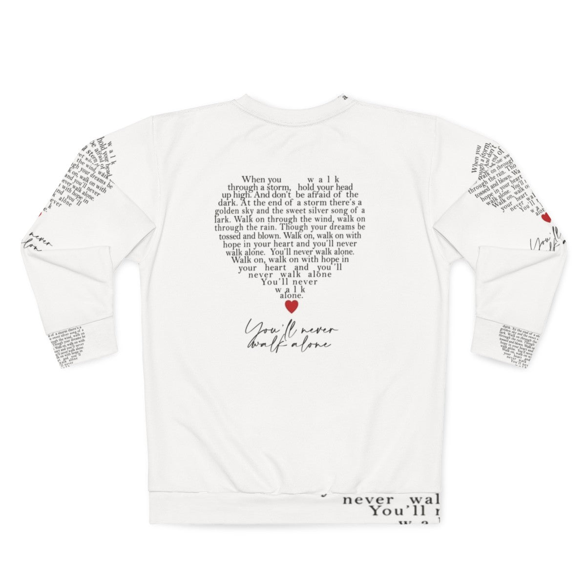 Liverpool YNWA Heart Sweatshirt - Back