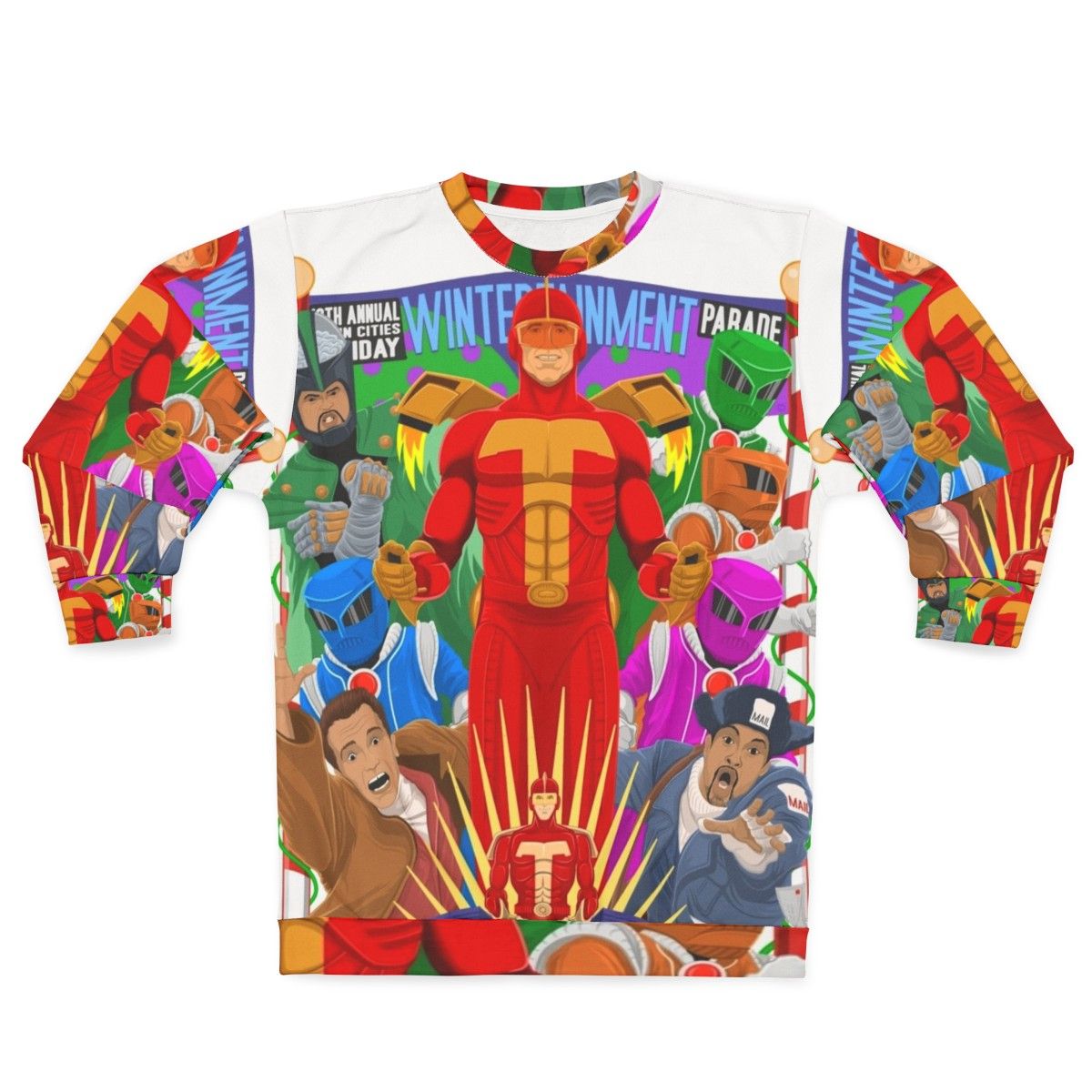 It's Turbo Time Sweatshirt - Jingle All The Way Christmas Sweater with Turboman