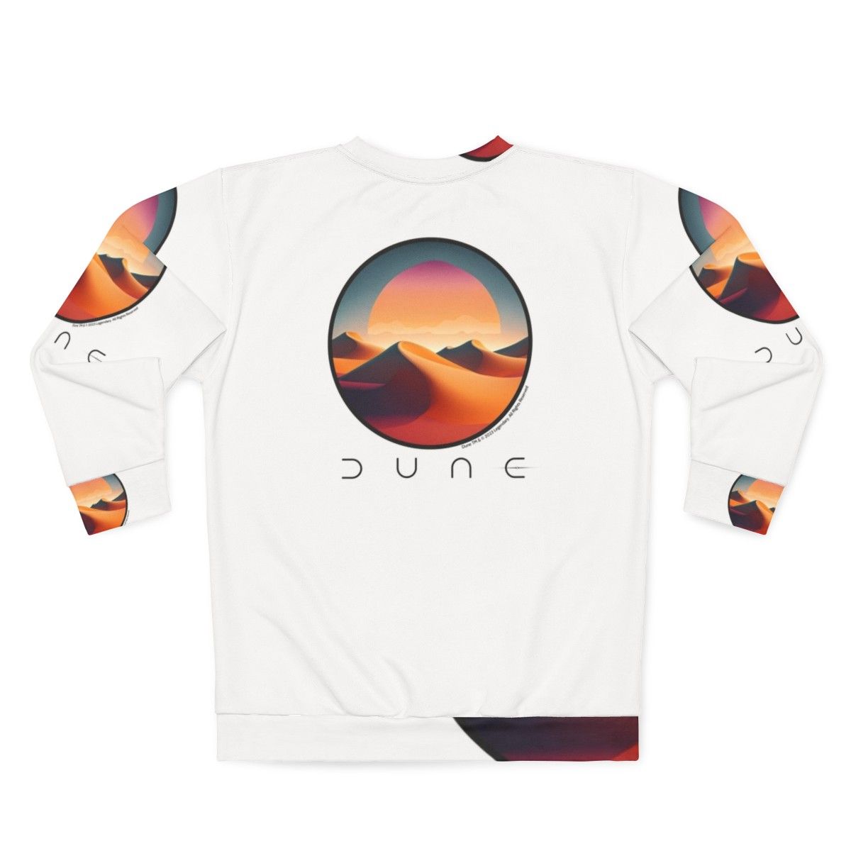 Dune Landscapes Graphic Sweatshirt - Back