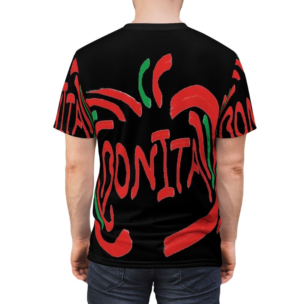 Vintage-inspired graphic tee featuring the Bonita Apple design, a nod to 90s hip hop culture and the classic A Tribe Called Quest song. - men back