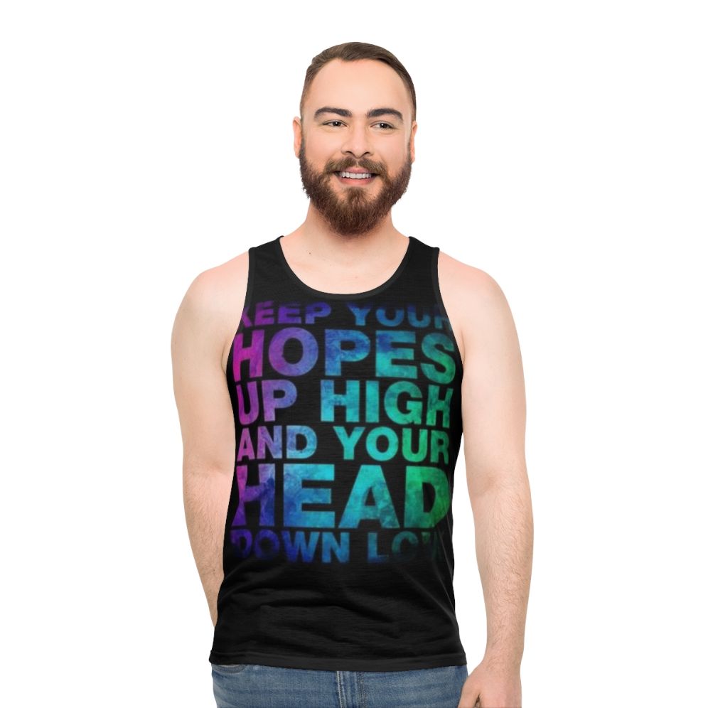 Unisex 'Hopes High' band logo tank top - men