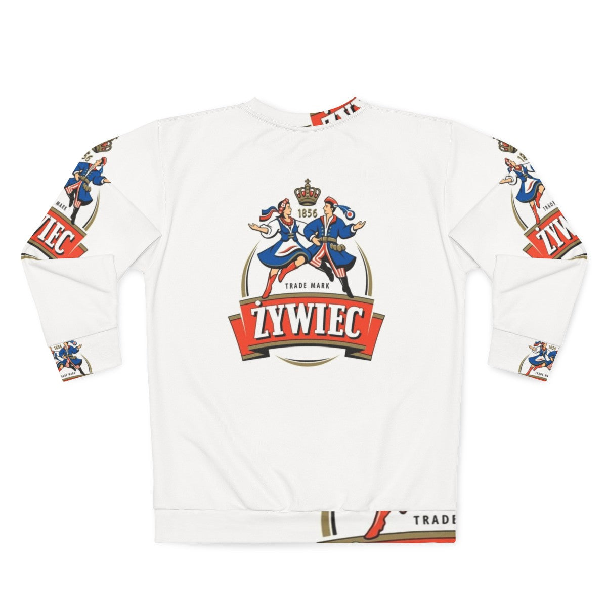 Polish Zywiec Beer Sweatshirt featuring the Polska Eagle Crest - Back