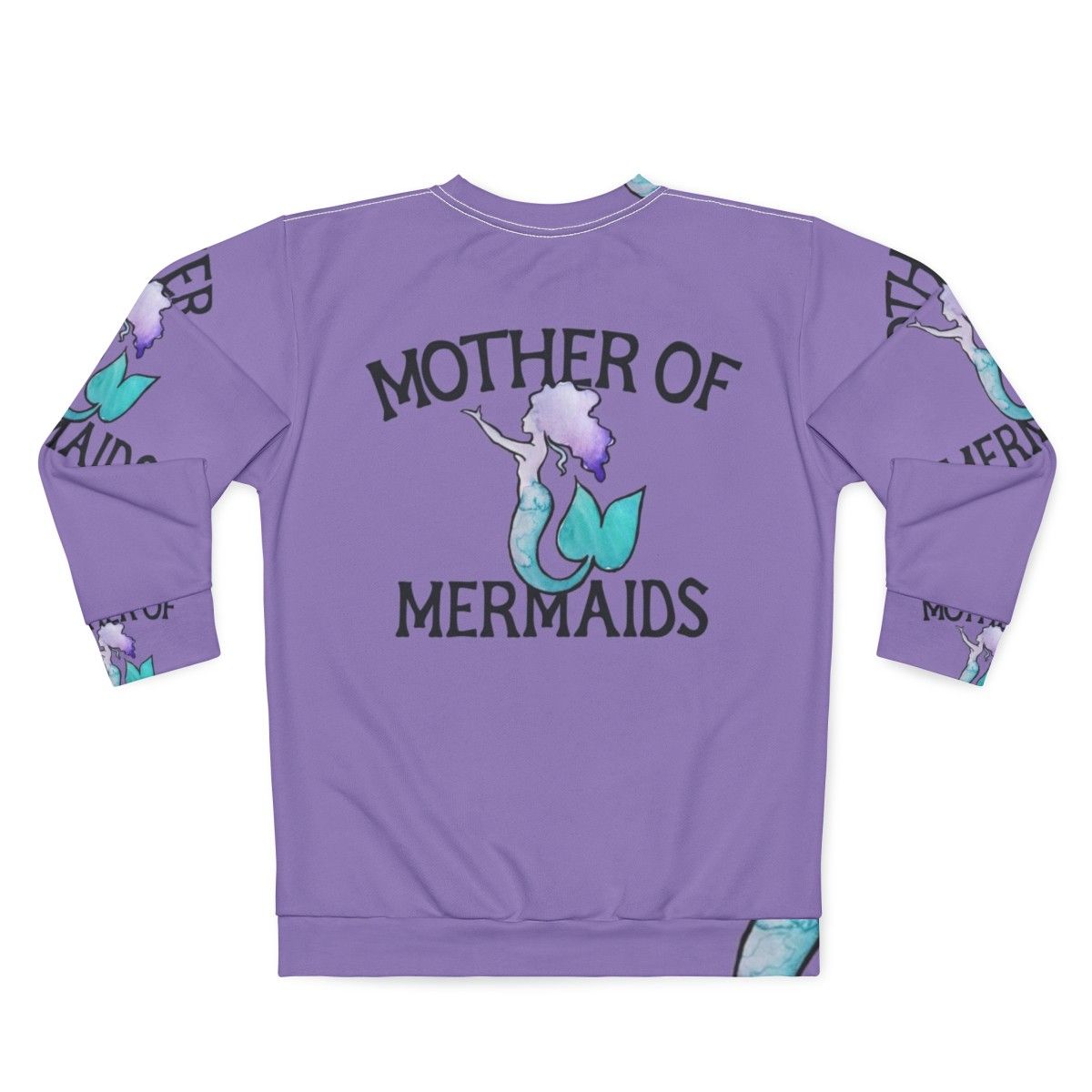 Mother of Mermaids Sweatshirt featuring a cute mermaid design - Back