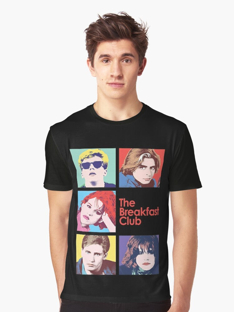 The Breakfast Club movie-inspired graphic t-shirt with 80s retro design - Men