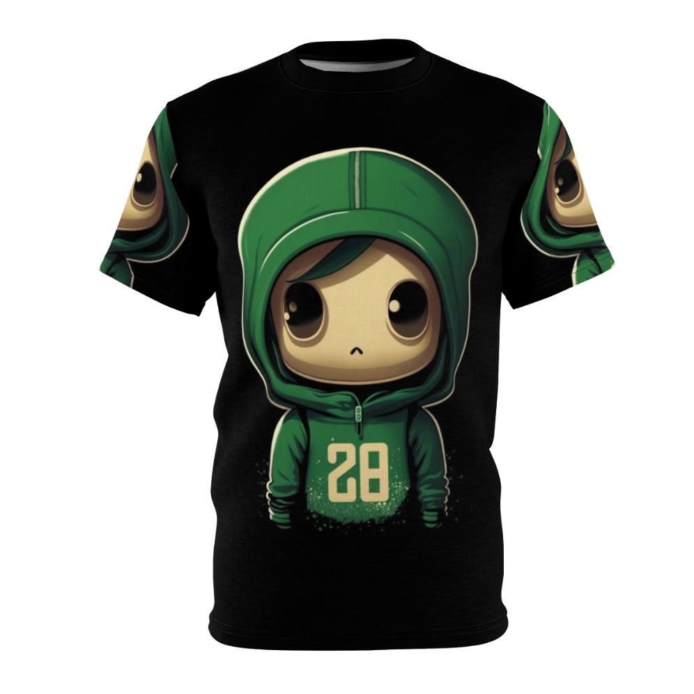 Squid Game inspired t-shirt featuring Kang Sae Byeok, Player 067 from the Netflix Korean drama series.