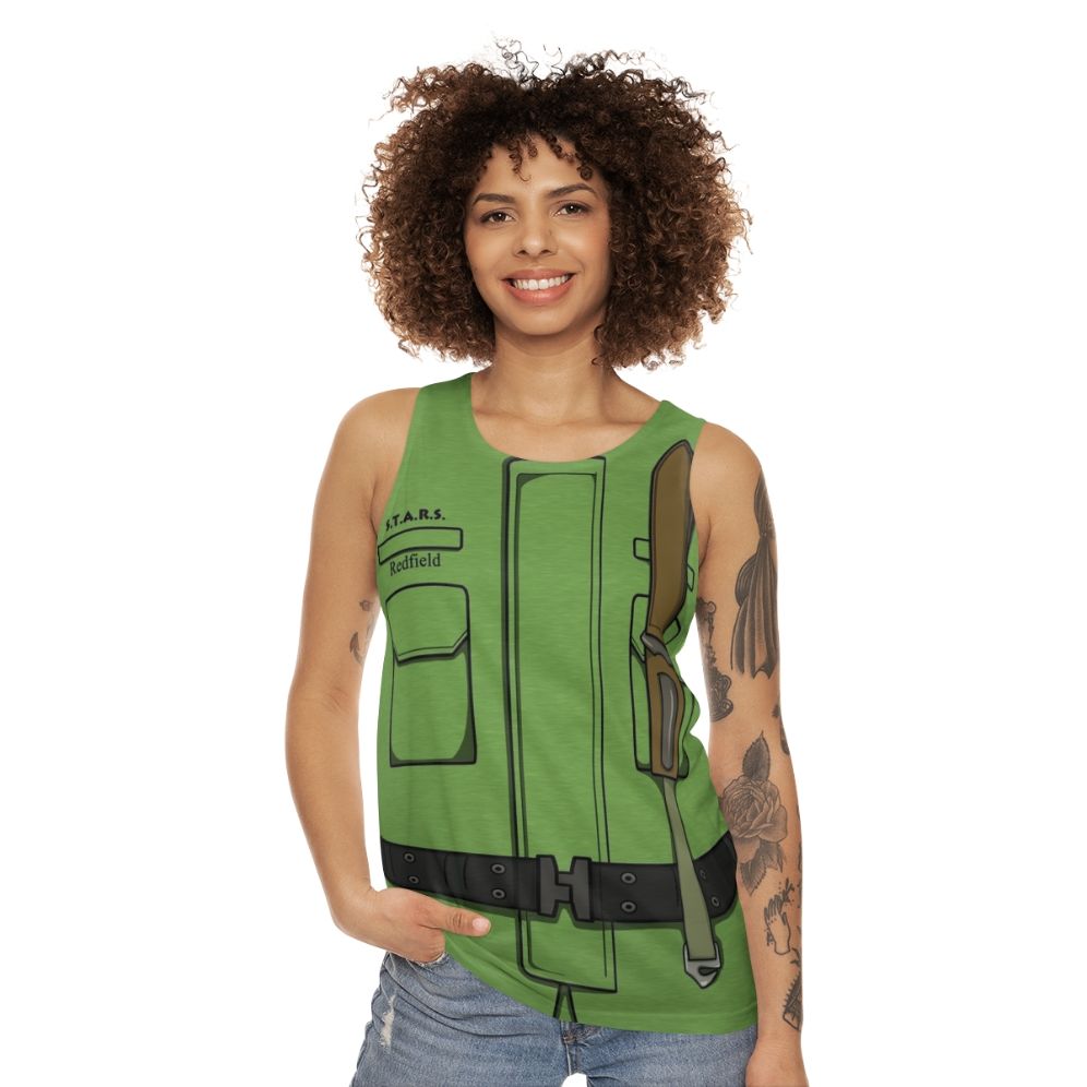 Resident Evil STARS Chris Redfield Unisex Tank Top - women