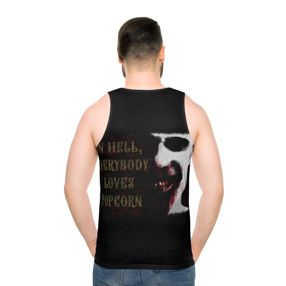 Doom Head Unisex Horror Tank Top - men back