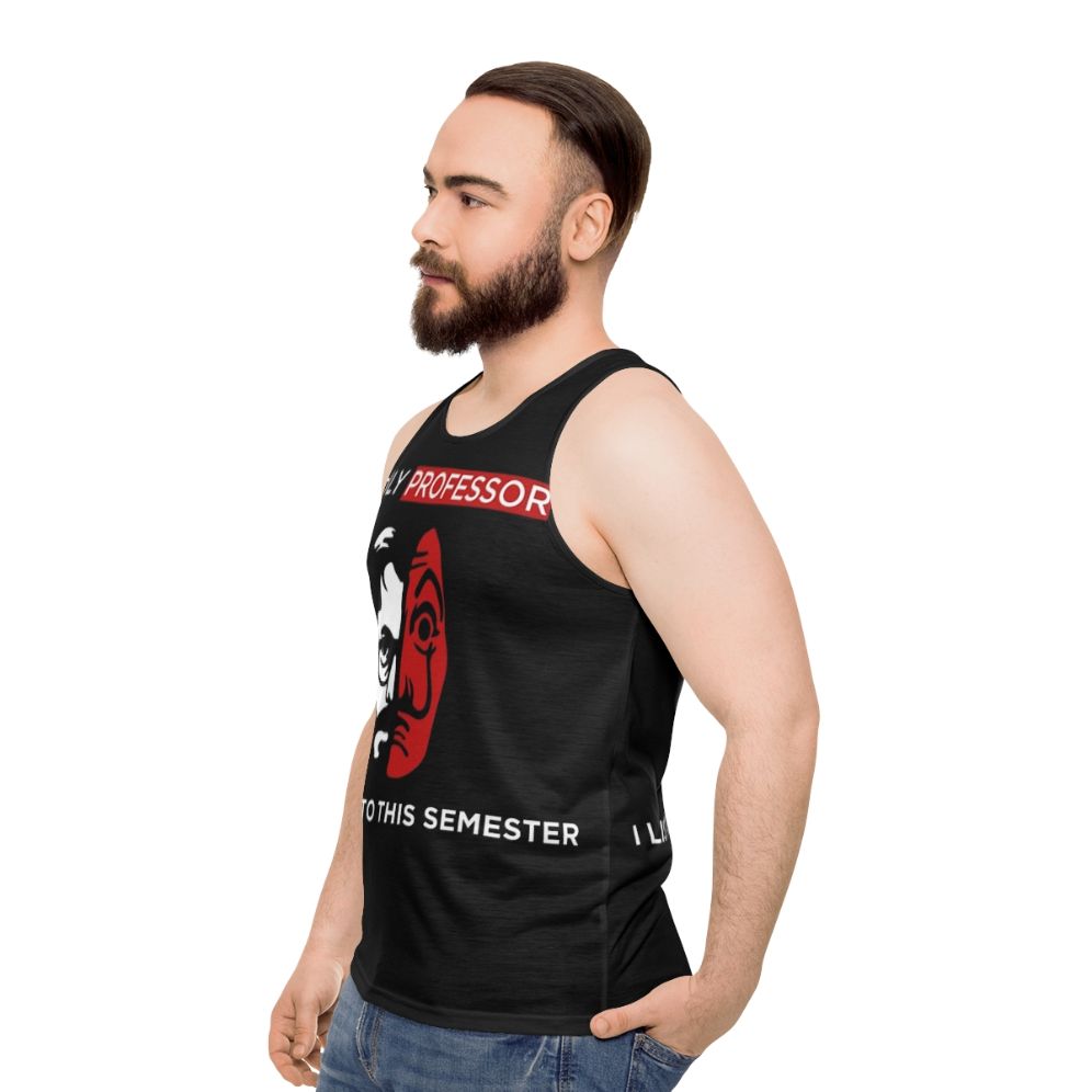 El Profesor Money Heist Unisex Bella Ciao Tank Top - men side