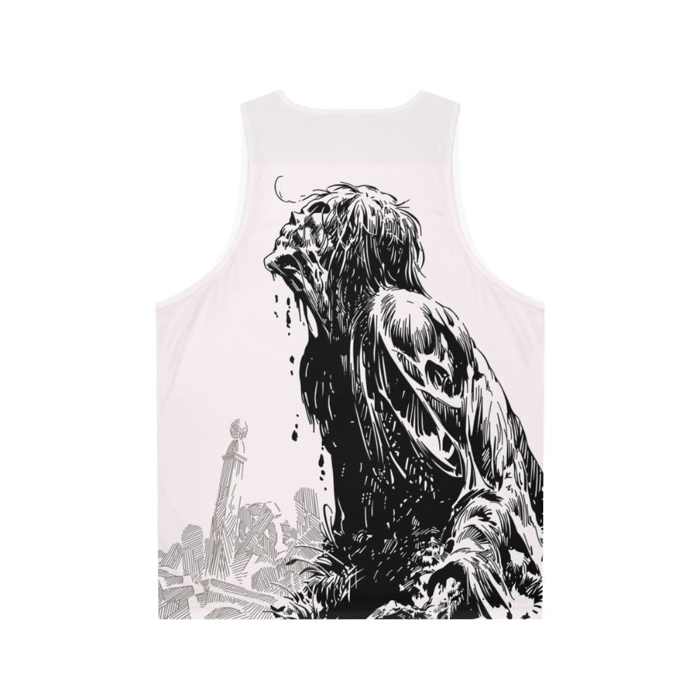 Bernie Wrightson horror comics unisex tank top - Back