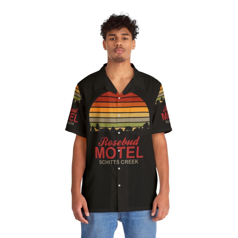 Retro Schitt's Creek Sunset Hawaiian Shirt - People Front