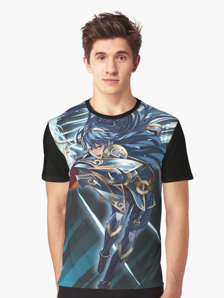 Brave Princess Lucina from Fire Emblem Heroes graphic t-shirt design - Men