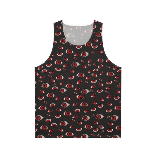 Hellsing Alucard creepy eyes dark anime pattern unisex tank top