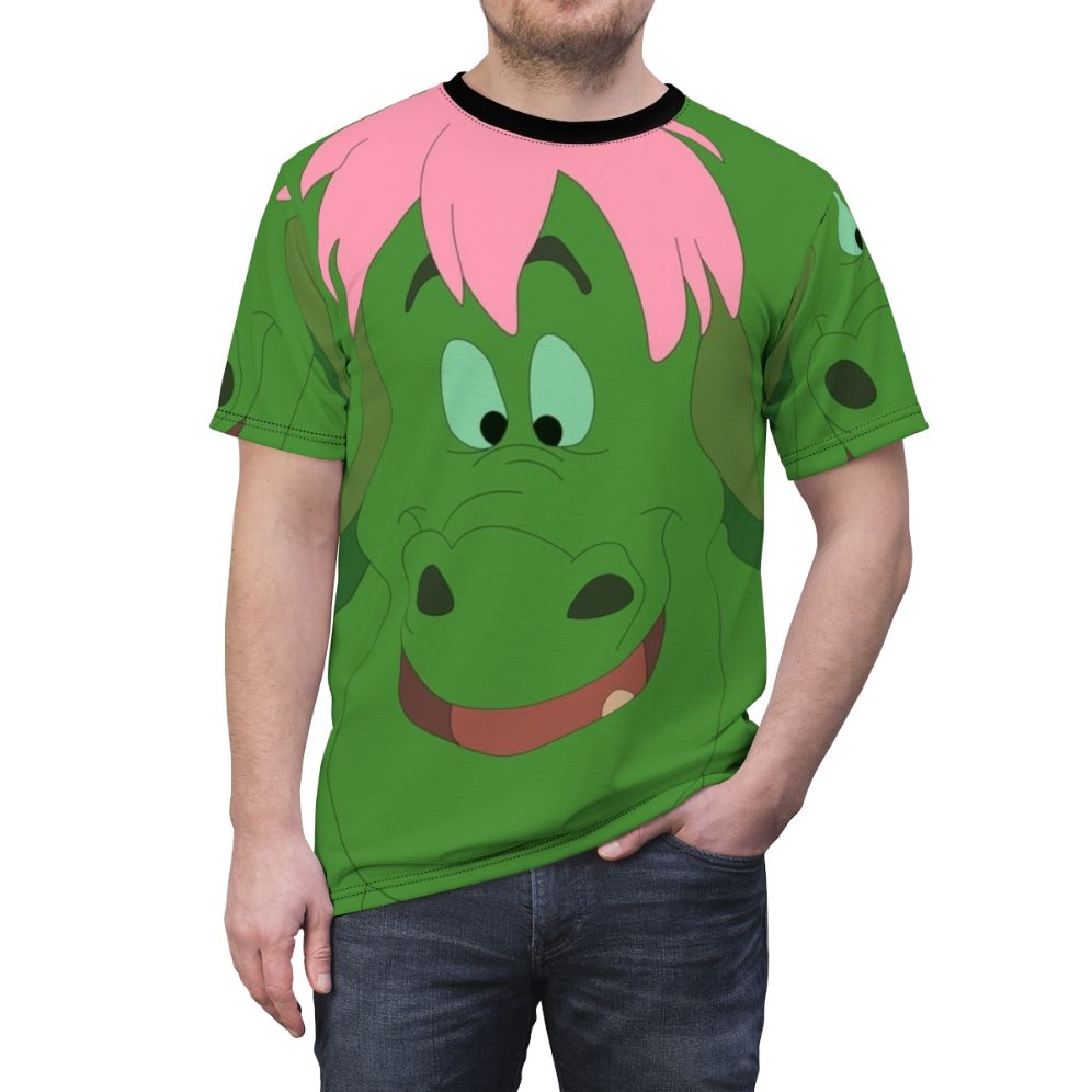 Elliot the Dragon fantasy creature t-shirt with a mythical dragon design - men front