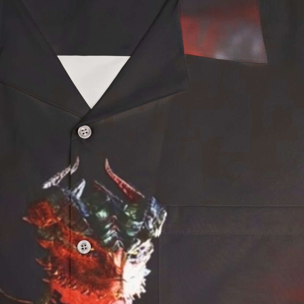 Baldurs Gate 3 Hawaiian Shirt with Astarion the Vampire High Elf - Detail