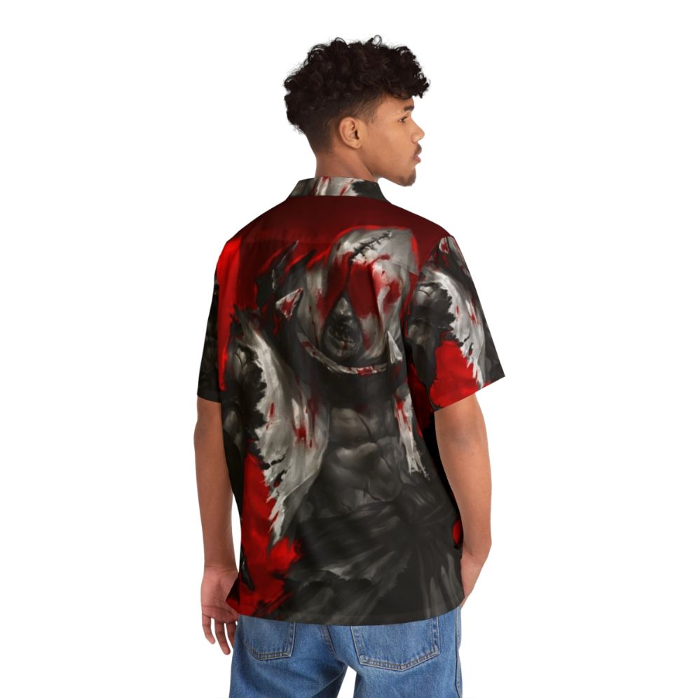 Darkest Dungeon Hawaiian Shirt with Lovecraftian Design - People Back