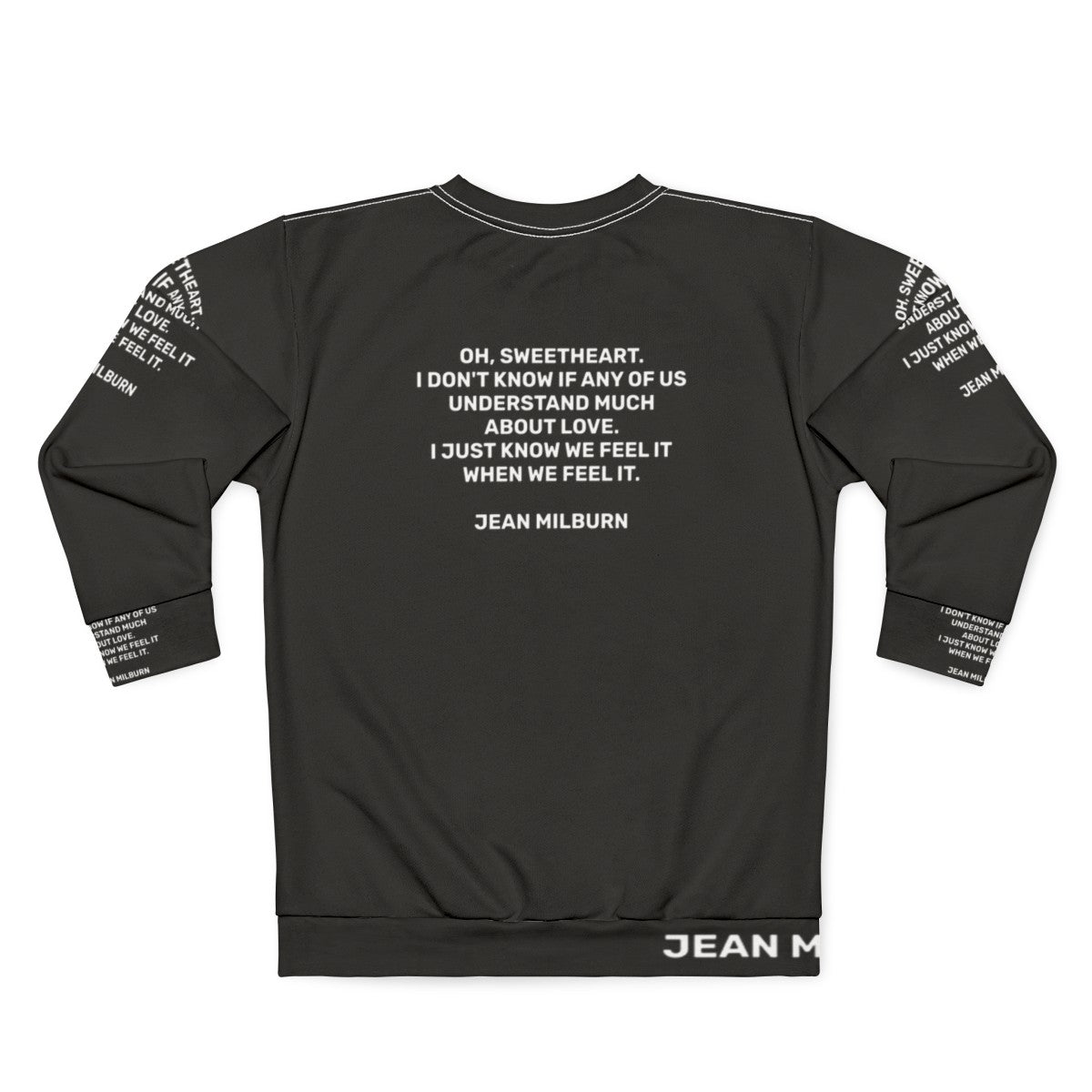 Sex Education Netflix Quotes Fan Art Sweatshirt - Back