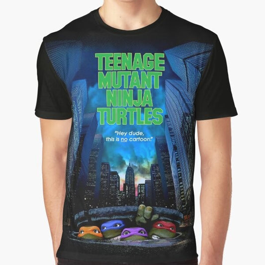 Teenage Mutant Ninja Turtles graphic t-shirt featuring the iconic superhero turtles