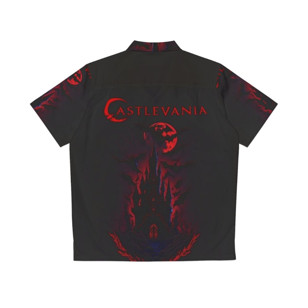 Castlevania Gothic Castle Inspired Hawaiian Shirt - Back