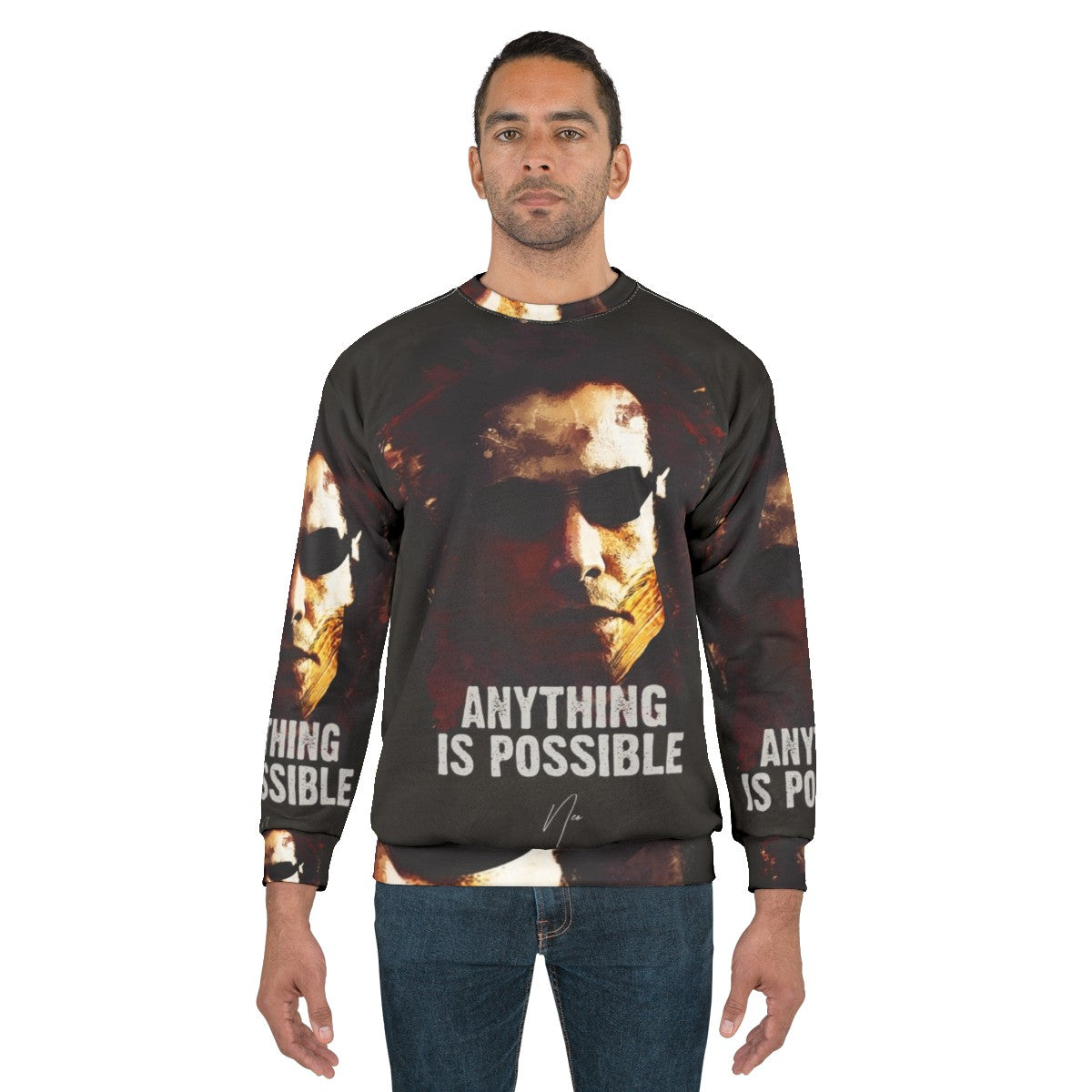 Neo The Matrix Keanu Reeves Sweatshirt - men