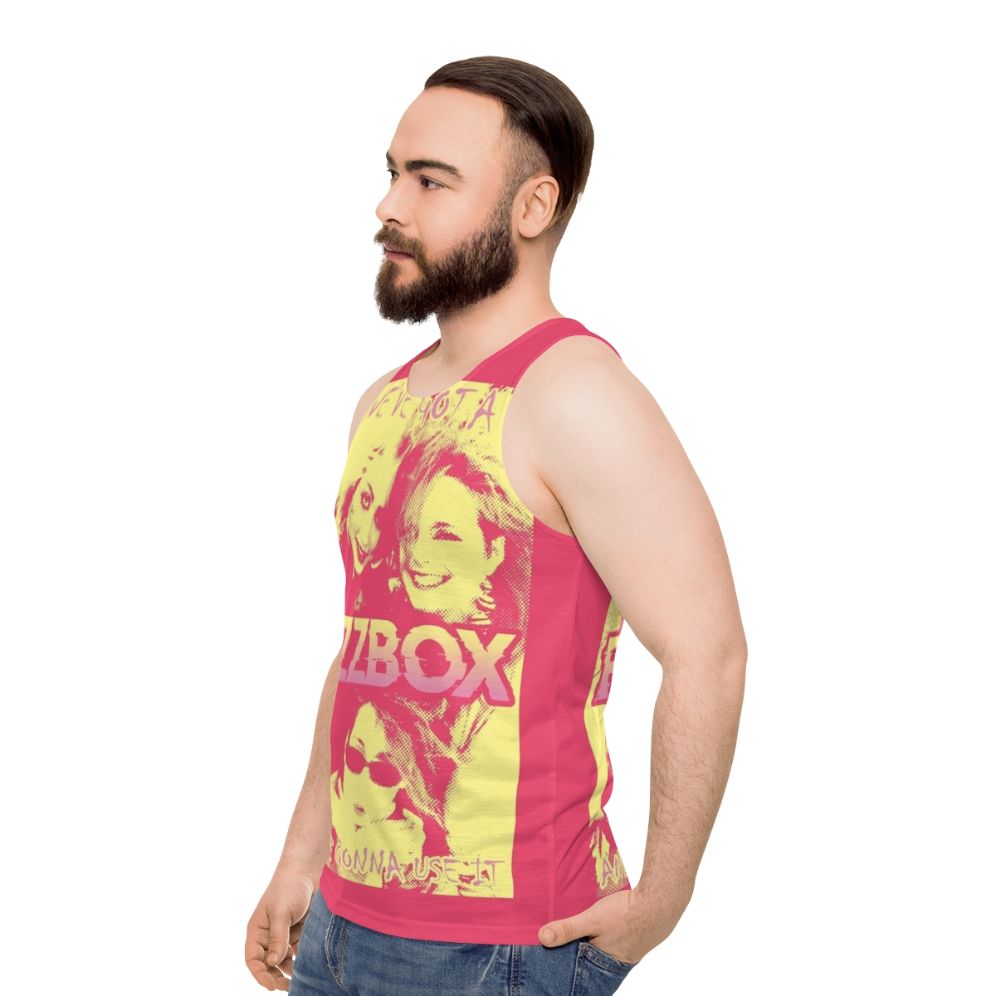 Fuzzbox Unisex 80s Indie Tank Top - men side