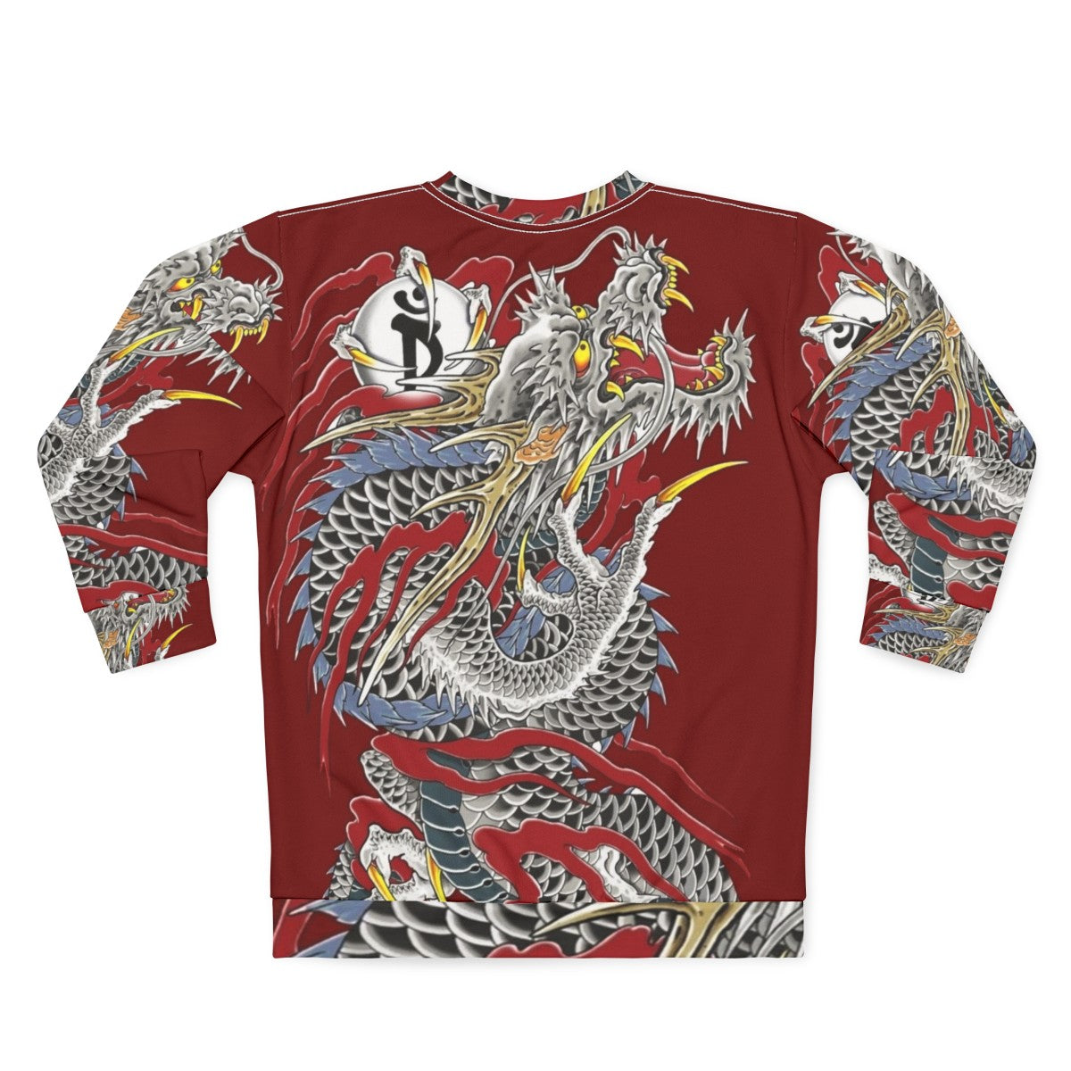 Yakuza Dragon Tattoo Sweatshirt - Back