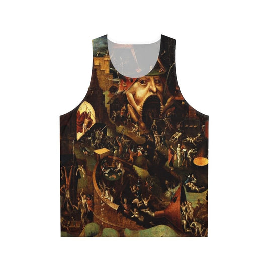 Unisex tank top featuring Hieronymus Bosch's "Christ in Limbo" painting