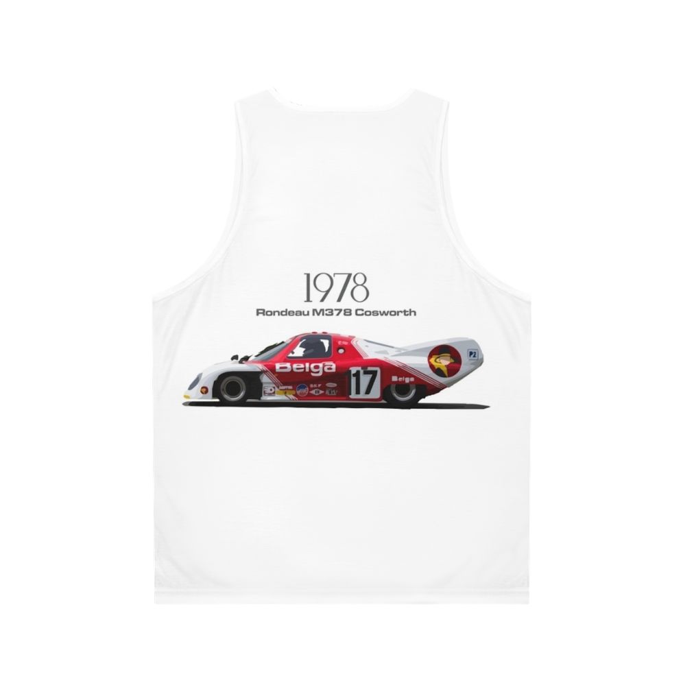 Vintage Rondeau M378 Cosworth race car tank top - Back