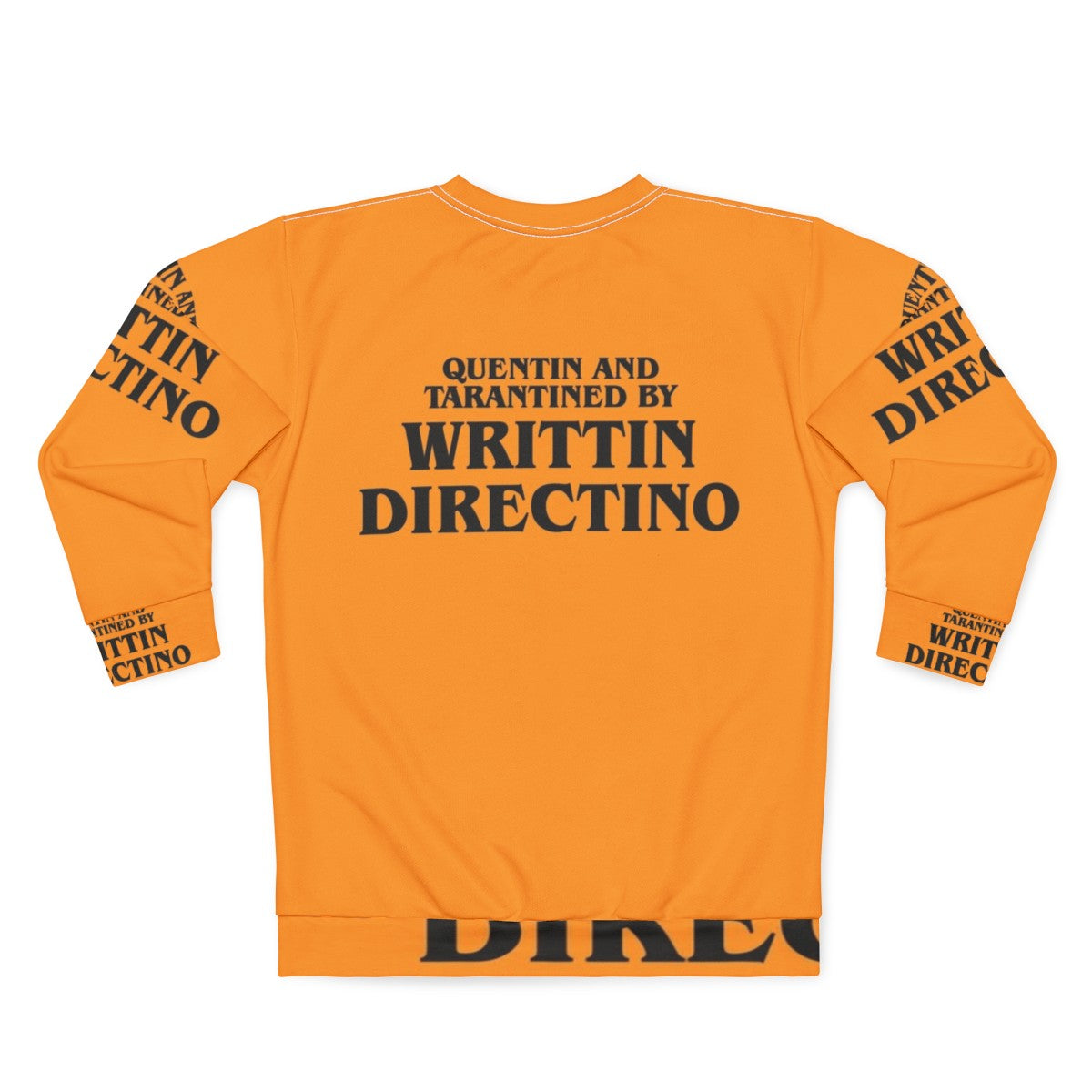 Quentin Tarantino Director Sweatshirt with Pulp Fiction Theme - Back