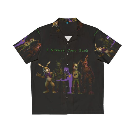 I Always Come Back Hawaiian Shirt featuring William Afton/Springtrap from Five Nights at Freddy's