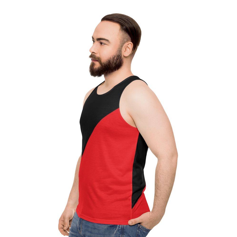 Anarchist & Communist Unisex Tank Top - men side