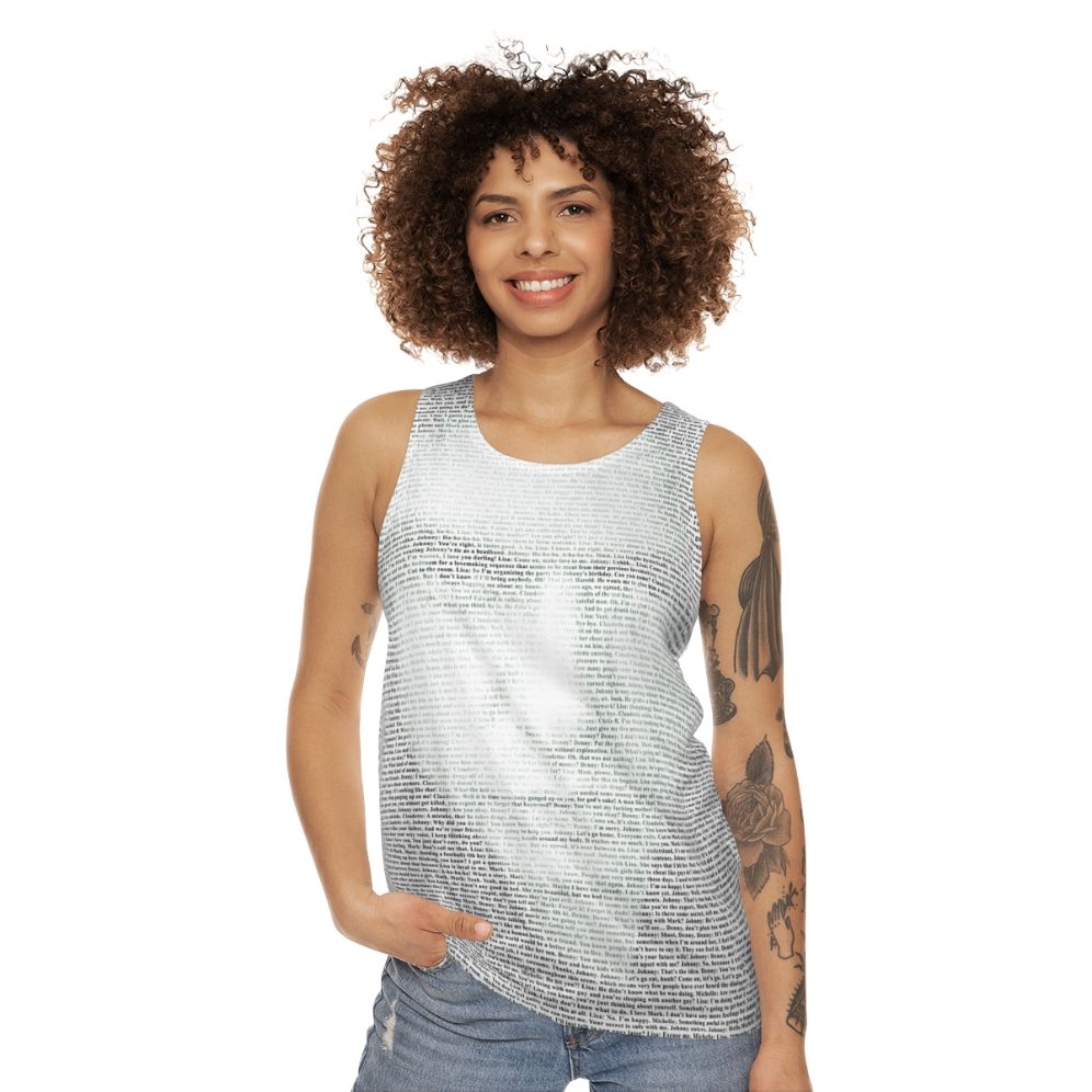 Unisex tank top featuring "The Room" movie logo and title - women